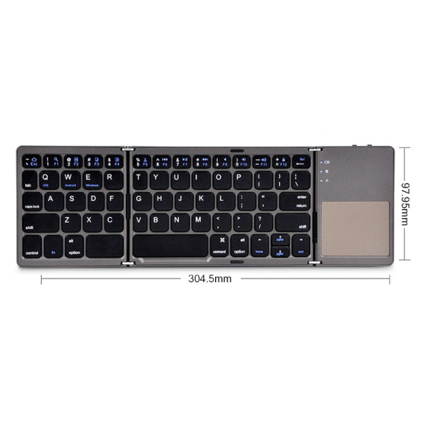 Triple Folding Bluetooth Keyboard