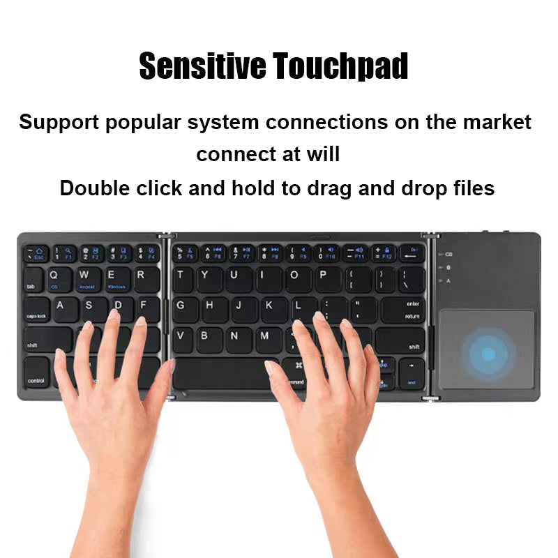 Triple Folding Bluetooth Keyboard