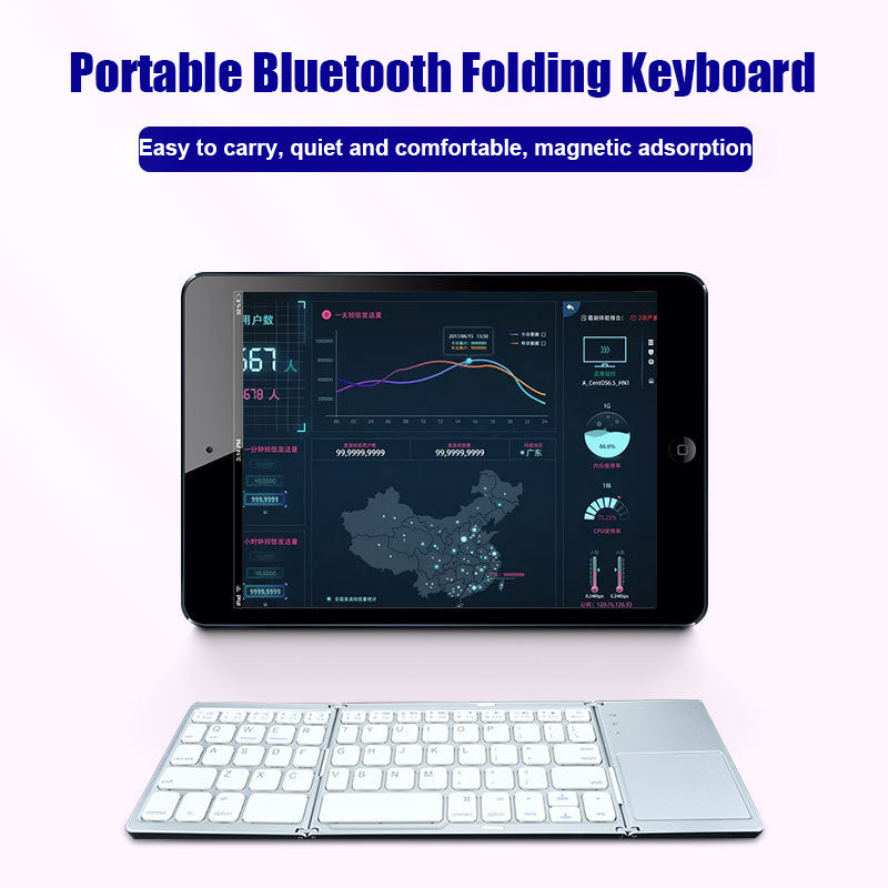 Triple Folding Bluetooth Keyboard