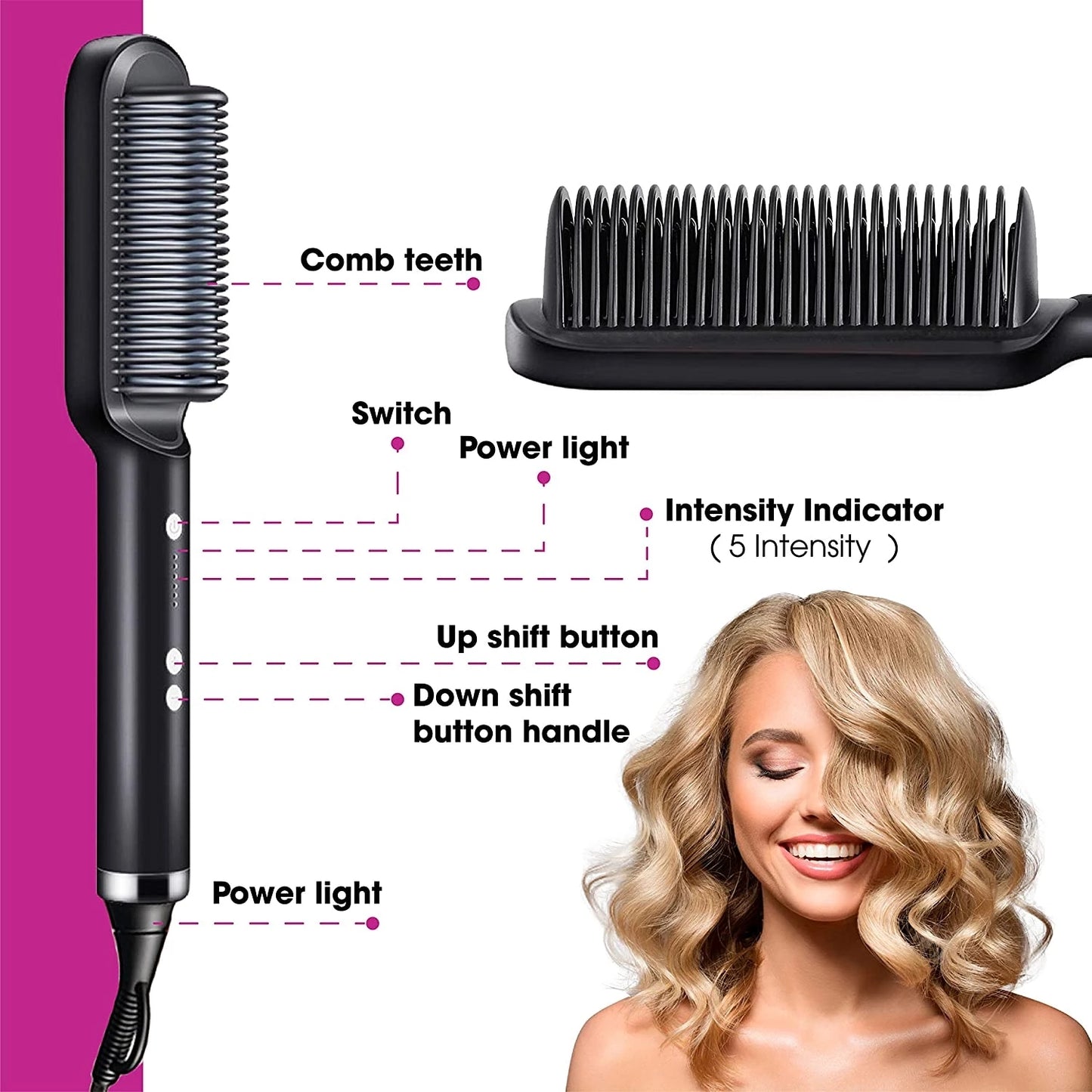 Anti-scalding Ceramic Hair Curler and Straightener